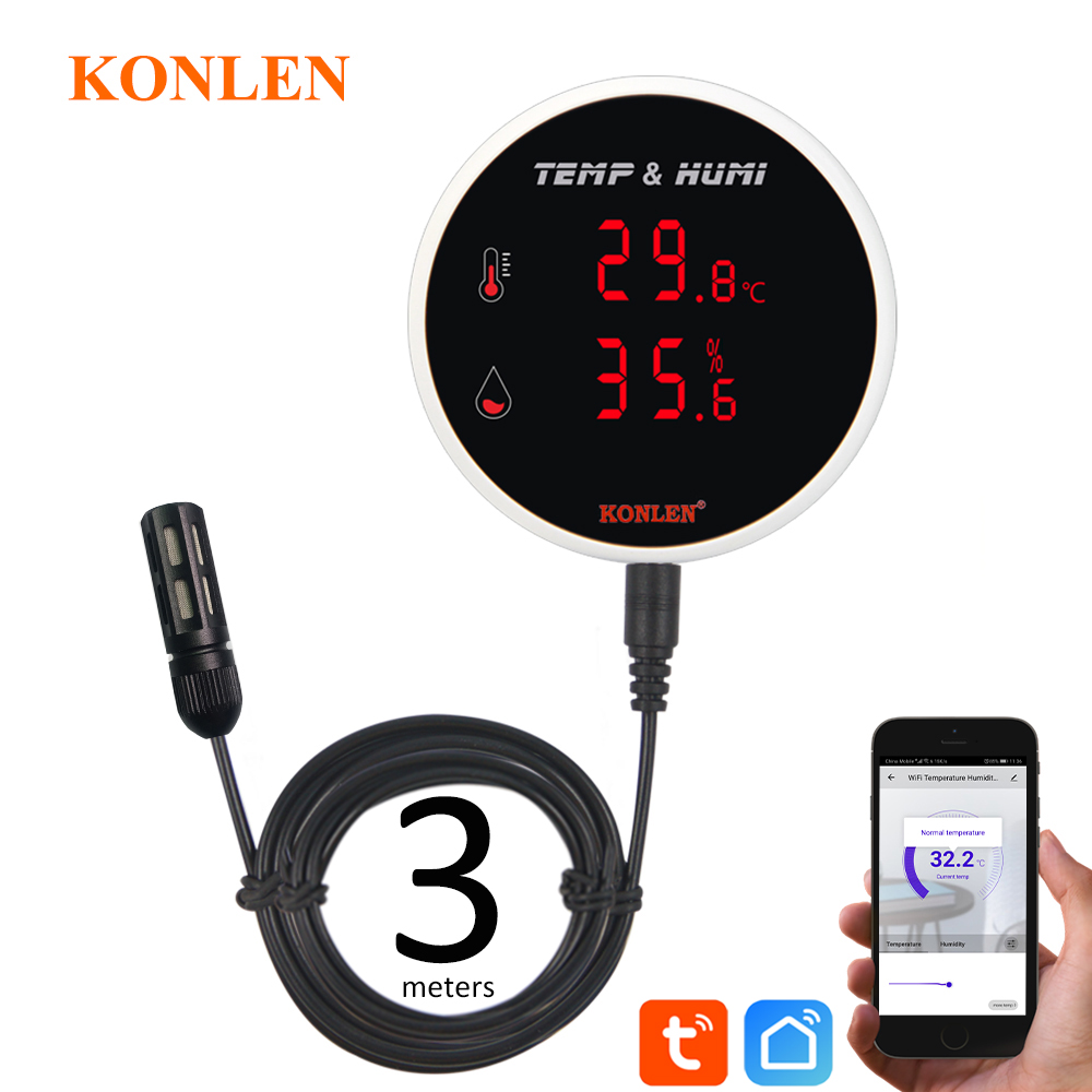 Plant Monitor - Tuya WIFI Temperature Humidity Sensor Thermometer
