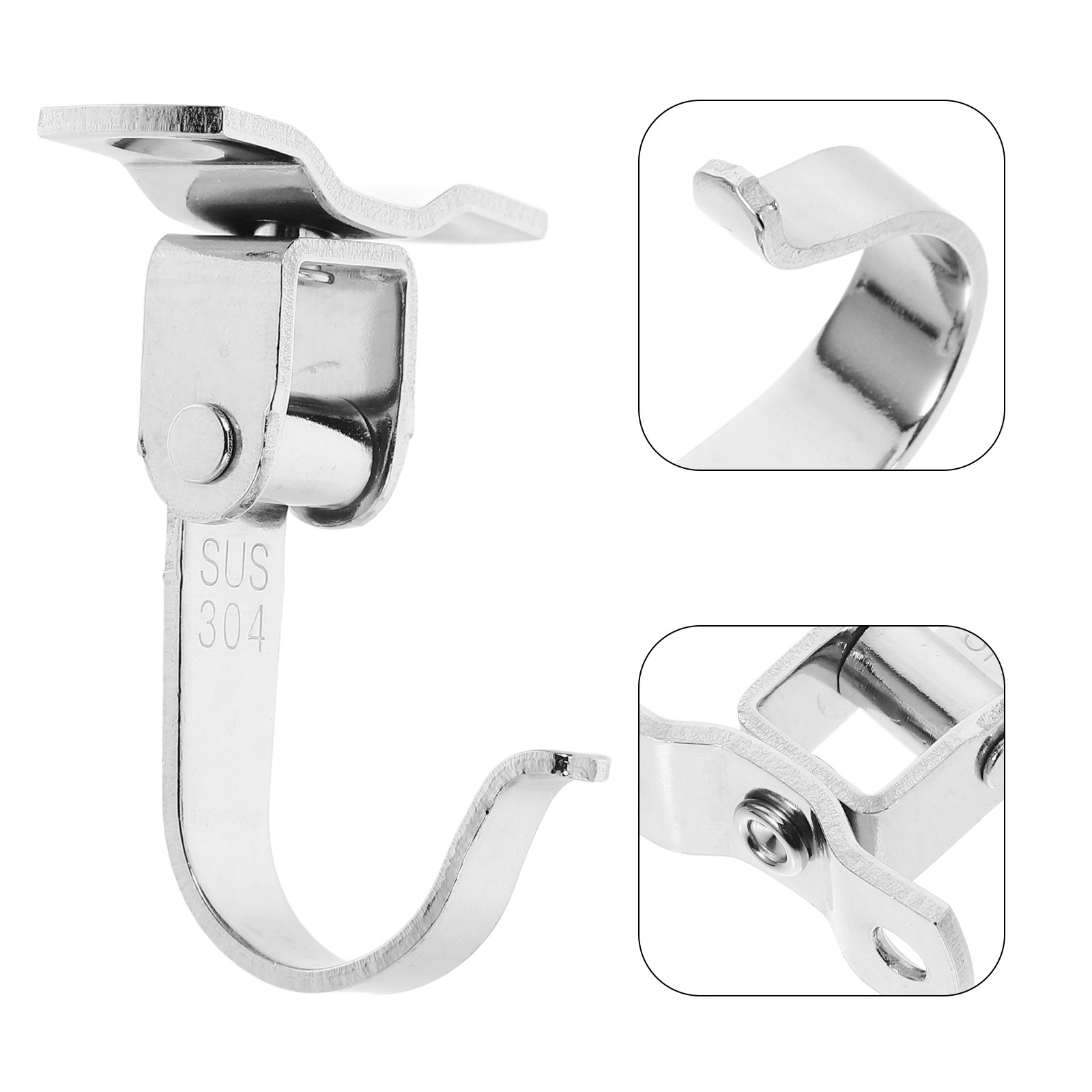 Plant Monitor - 2Pcs Stainless Steel Ceiling Hook Heavy