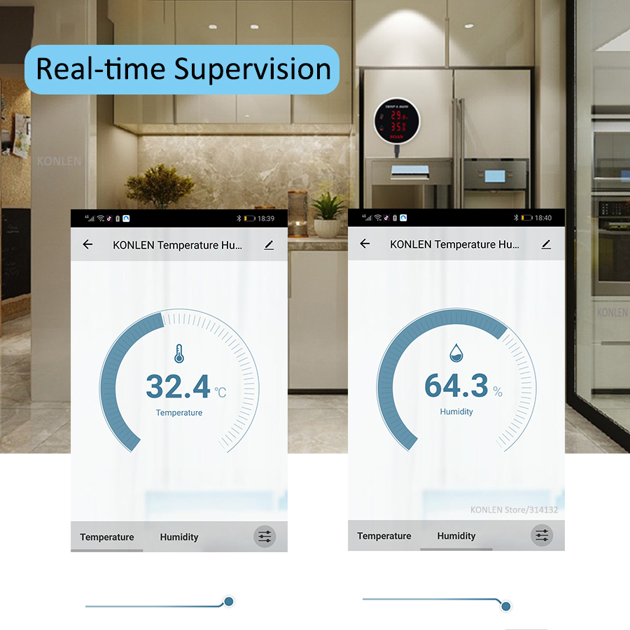 Tuya WIFI Temperature Humidity - Plant Monitor recension och pris
