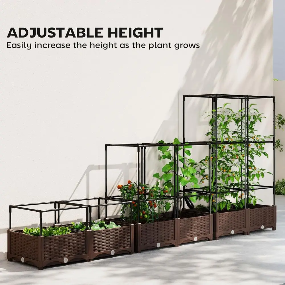 Elevated Garden Bed with Trell - Self Watering Planter recension och pris